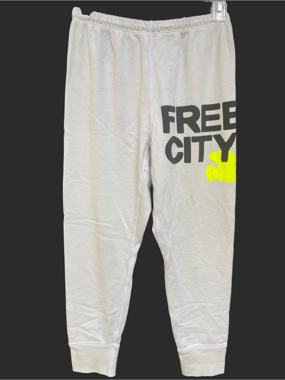 Freecity Logo Sweatpants in
Stardust Grey -Unisex Size XS-
3/4 Length 23" Inseam - Picture 9 of 10